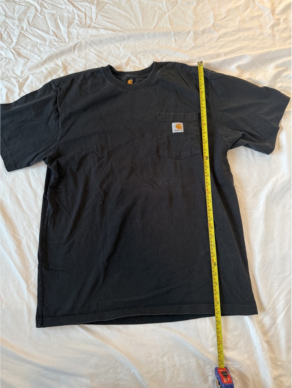 Carhartt Original Fit Black Pocket T-Shirt Size Large
